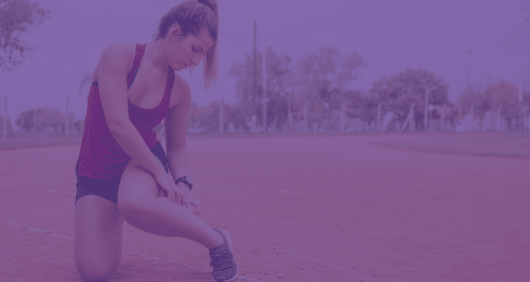 woman hurt herself running