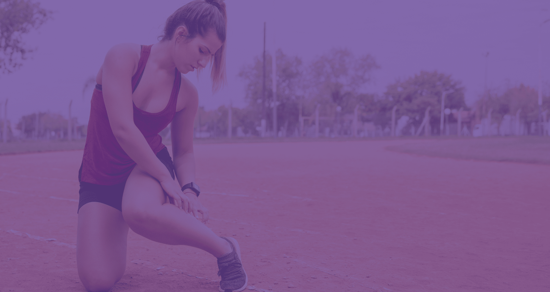 woman hurt herself running